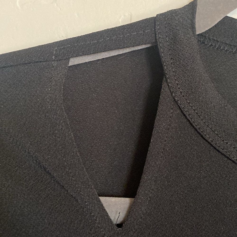 New with tags black top with embroidery - Picture 3 of 7
